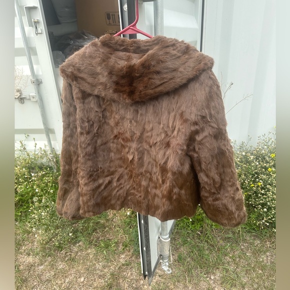 Real fur jacket dark brown - Picture 3 of 11